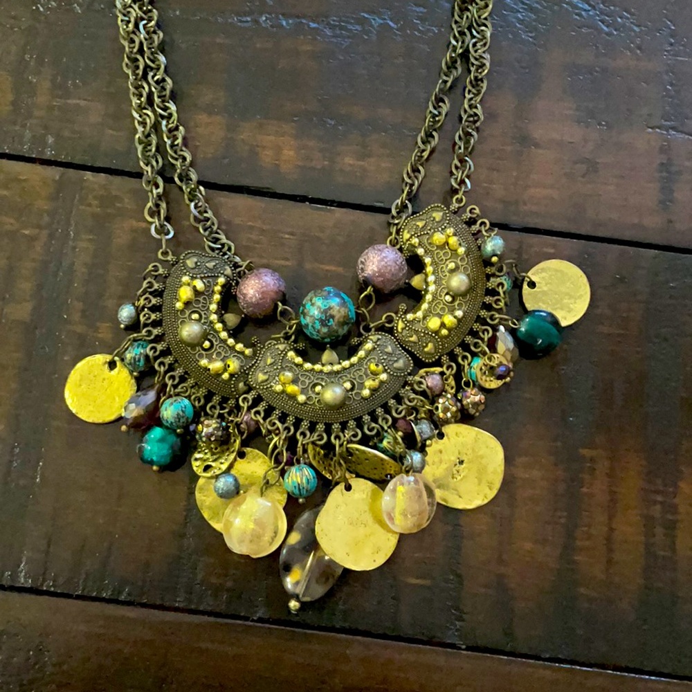 Persian Designer Bougie statement necklace